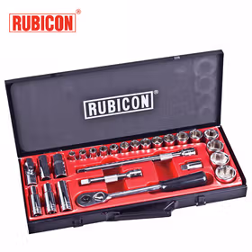 罗宾汉(RUBICON) 26件12.5mm(1/2")综合套筒组套；RGS-026