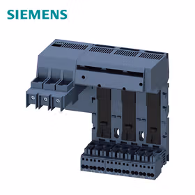 西门子 左侧供电装置主电路接口：输入：螺栓,输出馈路：弹簧3个插槽用于紧凑型馈线单元连接端子最大值50mm2/70mm2；3RA68138AC