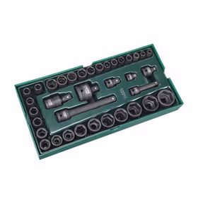 世达 工具托组套-36件3/8寸x1/2寸系列风动套筒；09914