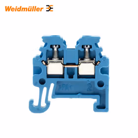 魏德米勒 W系列,直通型接线端子,额定横截面:1.5mm,螺钉联接；WDU 1.5/R3.5 BL
