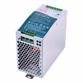 明纬 240W单组输出工业用DIN导轨型有PFC功能电源,12台/箱；SDR-240-24