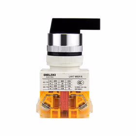 德力西电气 按钮开关；LAY7-11XB/2 黑