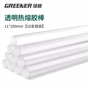 绿林高纯高粘性热熔枪胶棒手工制作DIY热熔胶棒10支11*200mm