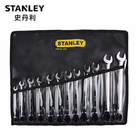 史丹利 12件公制梅花开口两用扳手组套；TK924-23C