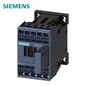 西门子 功率接触器,12A,5.5kW,1NC,24VDC,带可变电阻插接,3极,尺寸S00,笼卡式连接；3RT20172QB42
