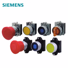 西门子 钥匙开关,16mm,塑料,CES,3个开关位置,键控式,从左侧和右侧复位,开关角度2x50度,拔出钥匙O,1S,1NO；3SB22104QA01