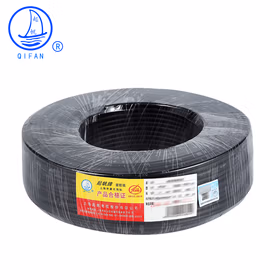 起帆电线电缆 FF46-1-1平方耐高温铁氟龙地感线圈线 耐开裂镀锡铜线氟塑料线 黑色100米