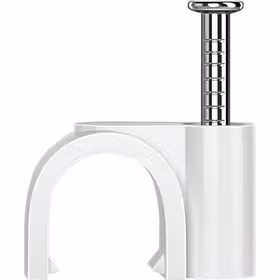 山泽SAMZHE 固线钉线卡墙钉 10mm 网线钉子电话线圆形钢钉网线布线家装扣钉 100只装 ZD-10