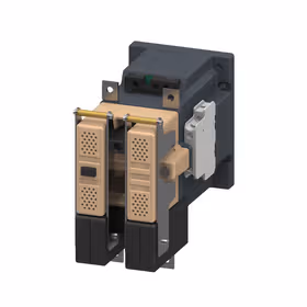 西门子 接触器,尺寸4,2极,DC-3和5,75A辅助开关22(2NO+2NC)110VDCDC操作；3TC48170AF4