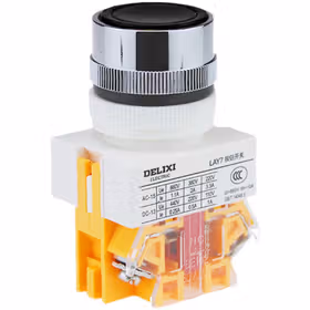 德力西电气 按钮开关；LAY7-01BN Ф30 黑