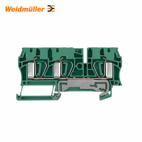 魏德米勒 接地型接线端子,弹片联接,4mm,480A(4mm),绿/黄；ZPE 4/3AN
