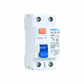 正泰 漏电微型断路器；NL1E-63 1P+N 40A 30mA