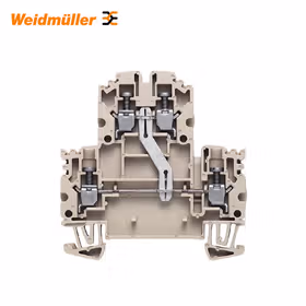 魏德米勒 双层端子,螺钉联接,2.5mm,800V,24A,深褐；WDK 2.5N V