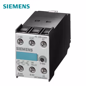 西门子 电子式延时正面的辅助开关时间范围0.05...1s,200-240VAC,1常开触点+1常闭触点响应延迟,用于3RT1；3RT19262ED11