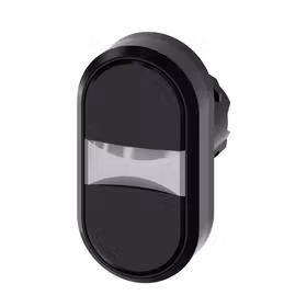 西门子 双按钮,22mm,塑料,黑色,黑色,按钮,扁平；3SU10003AB110AA0