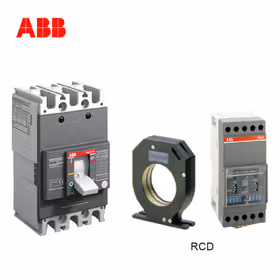 ABB Formula＋RCD系列塑壳漏电断路器；A1B125 TMF100/1000 FF 3P+RCD