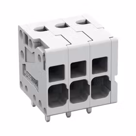 万可(WAGO) PCB接线端子,采用直插型笼式弹簧连接技术,4mm,焊针间距5mm,12极；2624-1112