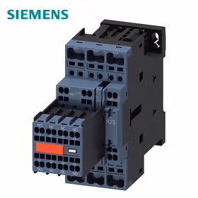 西门子 功率接触器,9A,4kW,2NO+2NC,AC230V50/60Hz,带插入式可变电阻,3极,尺寸S0弹簧型端子连接辅助开关不可分；3RT20232CL243MA0