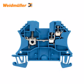 魏德米勒 直通型接线端子,螺钉联接,2.5mm,800V,24A,蓝色；WDU 2.5/1.5/ZR BL