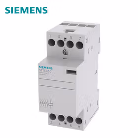 西门子 INSTA接触器0/1自动带4个常开触点25A,24VAC/DC控制电压；5TT5 25A 4NO 24AC/DC Auto