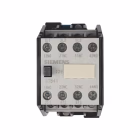 西门子 接触器AC50HZ,380V 12A 5.5kW 辅助触点：1个常开触点,规格0螺纹连接；3TB41100XQ0