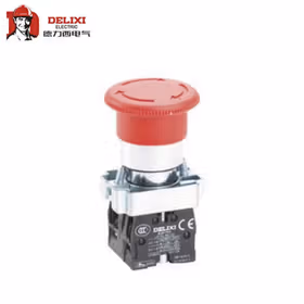 德力西电气 按钮开关；LAY5s-BS &Phi;30 红 钮头(标准型旋转复位式急