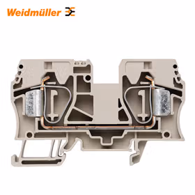 魏德米勒 直通型接线端子,弹片联接,16mm,1000V,76A,深褐；ZDU 16