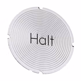 西门子 铭板适用于发光按钮,圆形,乳白色,带黑色文字,带标记：停止；3SU19000AB710AK0