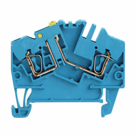 魏德米勒 电流测试端子,弹片联接,2.5mm,400V,10A,可翻转,蓝色；ZTR 2.5-2 BL