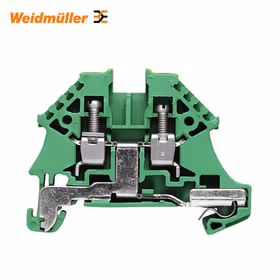 魏德米勒 接地型接线端子,螺钉联接,4mm,480A(4mm),绿/黄；WPE 4N