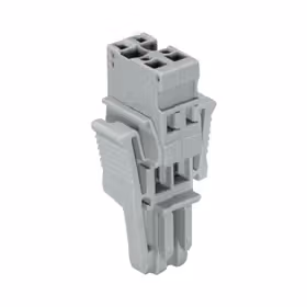 万可(WAGO) 1线孔型插头,锁定卡,4mm,额定电流32A,弹簧连接,3极；769-103/021-000