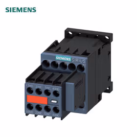 西门子 接触器,7.5kW,2NO+2NC,AC110V,50Hz,120V,60Hz,含插入式可变电阻,3极,尺寸S00,螺栓型端子连接辅助开关不可分；3RT20181CK643MA0