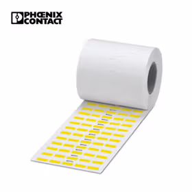 菲尼克斯 标识,盘卷,黄色,未标记,背胶固定,标识区域大小:16x7mm；EML (16X7)R YE