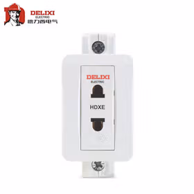 德力西电气 HDXE导轨插座；HDXE 插座 二插 10A