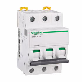 施耐德电气 小型断路器；iC65H 3P B2A