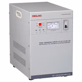 德力西电气 单相高精度全自动交流稳压器；TND-1K 输入单相140-300v 英文标牌 电源线长3米
