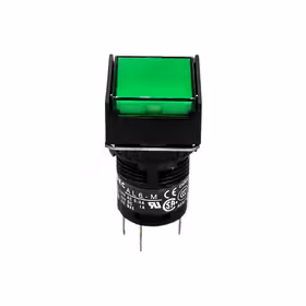 和泉 照明按钮开关,绿色；AL6Q-M14GC