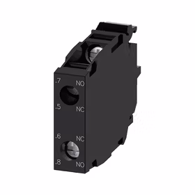 西门子 触点模块带2个开关元件,1NO超前+1NC滞后螺栓型端子连接用于前面板安装；3SU14001AA101GA0