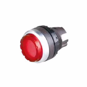 上海天逸电器 带灯自锁凸头按钮头,红色；LA42TSD/R