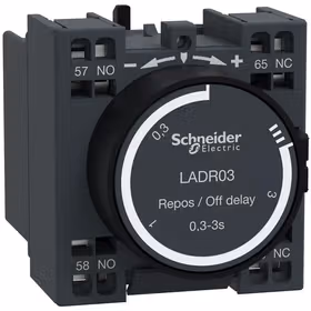 施耐德电气 接触器延时模块，断电延时，0.3-3秒；LADR03