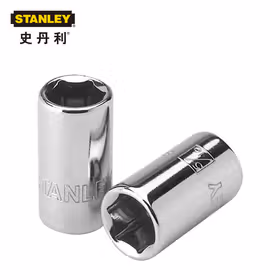 史丹利 6.3mm系列英制6角标准套筒1/4"；86-024