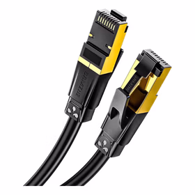 山泽  七类双屏蔽网线 黑色10米 RJ7100H