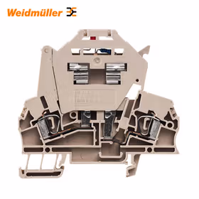 魏德米勒 Z系列,熔断器型接线端子,额定横截面:2.5mm,弹片联接,深褐,直接安装；ZSI 2.5/LD 28AC