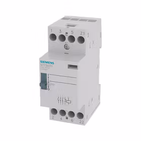 西门子 INSTA接触器0/1自动带3个常开触点和1NC25A,24VAC/DC控制电压；5TT5 25A 3NO+1NC 24AC/DC Auto