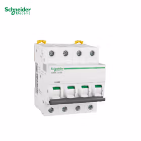 施耐德电气 断路器；iC65N 4P D8A