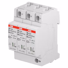 ABB 电涌保护器；OVR T2 3L 40-350 P QS