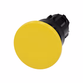 西门子 蘑菇头推拉开关,22mm,塑料,黄色,40mm,键控式；3SU10001BD300AA0