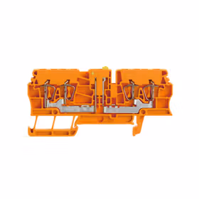 魏德米勒 电流测试端子,弹片联接,2.5mm,400V,16A,可翻转,橙色；ZTR 2.5/4AN OR