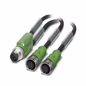 菲尼克斯 传感器/执行器电缆；SAC-3P-M12Y/2X5,0-PUR/M12FS B