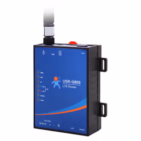 有人(LonHand) 4G工业路由器无线插卡Wi-Fi LTE户外联网单网口 4G版 USR-G805 全网通
